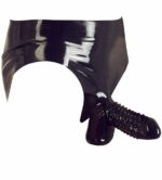 Latex slip met genopte penissleeve